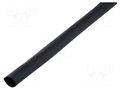 Heat shrink sleeve; glued; 4: 1; 8mm; L: 1000mm; black; polyolefine CYG/KTG CB-DWT8-4X/1M-BK