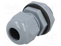 Cable gland; M25; 1.5; IP66,IP68; polyamide; dark grey; 10pcs. ALPHA WIRE PMC25-SL080