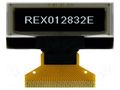 Display: OLED; graphical; 1.04"; 128x32; Dim: 33.4x14.5x1.65mm RAYSTAR OPTRONICS REX012832EWAP3N0