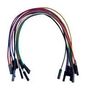 JUMPER WIRES, MULTI-COLORED, 10CM, 24AWG TW-FF-10C