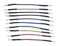 JUMPER WIRES, MULTI-COLORED, 20CM, 24AWG TW-MM-20C