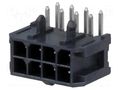Connector: wire-board; socket; male; PIN: 8; Minitek® Pwr 3.0; THT AMPHENOL COMMUNICATIONS SOLUTIONS 10127720-081LF