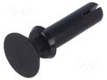 Rivet; polyamide; L.rivet: 10mm; Panel cutout diam: 3.1mm; black DREMEC DR8G4033.0X8.5B