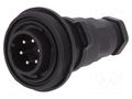 Connector: circular; plug; male; PIN: 6; 5A; 250V; IP68; UL94V-0 BULGIN PX0740/P