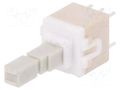Switch: keypad; Pos: 2; DPDT; 0.1A/32VDC; white; none; THT; 1.7N; PVA C&K PVA2EEH21.7NV2