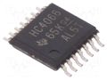 IC: digital; demultiplexer,multiplexer,switch; Ch: 4; SMD; TSSOP14 TEXAS INSTRUMENTS SN74HC4066PW