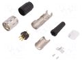 Connector: M16; plug; male; PIN: 6; 5A; 300V; C091A; soldering; IP40 AMPHENOL C091-T3400-018