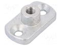 Threaded flange; W: 25mm; H: 16mm; L: 45mm; steel; zinc; Thread: M8 ELESA+GANTER GN3490-45-M8-16-ZB