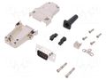 Connector: D-Sub; PIN: 9; plug; male; soldering; for cable; black ENCITECH DTZF09-DBP-K