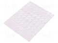Self-adhesive foot; H: 3mm; transparent; polyurethane; Bumpon 3M SJ5308/CL