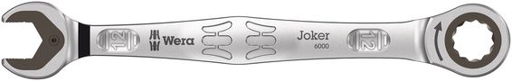 6000 Joker Ratcheting combination wrenches, 12x170.7, Wera 05073272001