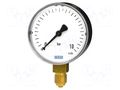 Manometer; -1÷3bar; Class: 1.6; 100mm; Temp: -20÷60°C; plastic WIKA 111.10-30047901