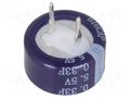 Supercapacitor; THT; 0.33F; 5.5VDC; ±20%; Ø13.5x7.3mm; -25÷70°C BIGCAP BCEC-5.5V-0.33F