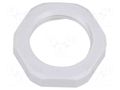 Nut; NPT1/2"; polyamide; UL94V-0; Thk: 6mm; Spanner: 27mm; grey HUMMEL HUMMEL-1262120070