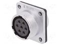 Socket; WS; female; PIN: 7; flange (4 holes),for panel mounting WEIPU WS20K7ZZ