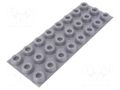 Self-adhesive foot; H: 10.2mm; grey; polyurethane; Dim: Ø22.4mm 3M SJ5009/GY