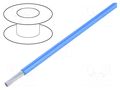 Wire; HookUp Wire; stranded; Cu; 28AWG; PTFE; blue; 600V; 30.5m ALPHA WIRE 5852-BL005