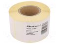 Label; white; Character colour: black; thermal transfer QOLTEC QOLTEC.51884