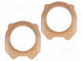 Spacer ring; MDF; 165mm; Citroën; impregnated,varnished; 2pcs. 4CARMEDIA MDF-D.57