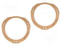 Spacer ring; MDF; 130mm; Subaru; impregnated,varnished; 2pcs. 4CARMEDIA MDF-D.62