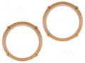 Spacer ring; MDF; 165mm; Chevrolet,Daewoo; impregnated,varnished 4CARMEDIA MDF-D.78