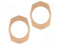 Spacer ring; MDF; 165mm; Chrysler; impregnated,varnished; 2pcs. 4CARMEDIA MDF-D.97