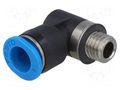 Push-in fitting; threaded,angled 90°; -0.95÷6bar; Thread: M7 FESTO QSMLV-M7-6-I