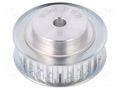 Belt pulley; T5; W: 10mm; whell width: 21mm; Ø: 39mm; aluminium; ZRS OPTIBELT 21-T5-25-200ZA