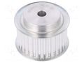 Belt pulley; T5; W: 25mm; whell width: 36mm; Ø: 46.95mm; aluminium OPTIBELT 36-T5-30-200ZA