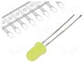 LED; yellow; 5mm; 15÷20mcd; 30°; Front: convex; 1.8÷2.4VDC OPTOSUPPLY OSNY5134A-T