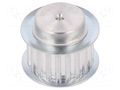 Belt pulley; T5; W: 16mm; whell width: 27mm; Ø: 31mm; aluminium; ZRS OPTIBELT 27-T5-20-200ZA