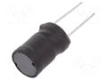 Inductor: wire; THT; 180uH; 2.4A; ±10%; Ø11.5x17.5mm; vertical FERROCORE COIL1016-0.18