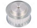 Belt pulley; AT5; W: 16mm; whell width: 27mm; Ø: 38.6mm; aluminium OPTIBELT 27-AT5-25-200ZA