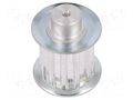 Belt pulley; T5; W: 16mm; whell width: 27mm; Ø: 18.25mm; aluminium OPTIBELT 27-T5-12-200ZA