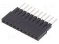 Connector: pin strips; socket; female; PIN: 10; straight; 3A; THT CONNFLY DS1023-05-1X10B81