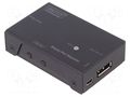 Repeater; DisplayPort socket x2,USB B mini socket; black; metal DIGITUS DS-52900