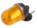 Signaller: lighting; flashing light,continuous light; amber QLIGHT Q100LW-12/24-A
