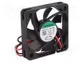 Fan: DC; axial; 12VDC; 50x50x10mm; 21.97m3/h; 30.7dBA; slide; 26AWG SUNON EE50101S1-999-A