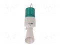 Signaller: lighting-sound; 24VDC; LED; green; IP54; Ø86x233mm QLIGHT S60ADL-24-G