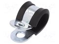 Fixing clamp; ØBundle : 14mm; W: 20mm; steel; Cover material: EPDM MPC INDUSTRIES MPC-LKD11420