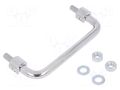 Holder; chromium plated steel; chromium plated; H: 34mm; L: 120mm MENTOR MR-286.3