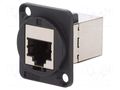 Coupler; FT; Cat: 6a; shielded; 8p8c; RJ45 socket,both sides CLIFF CP30225S
