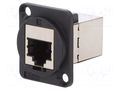 Coupler; FT; Cat: 6a; shielded; 8p8c; RJ45 socket,both sides CLIFF CP30225S
