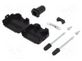Enclosure for connectors: D-Sub; D-Sub 15pin,D-Sub HD 26pin ENCITECH DPPK15-BK-RG-K