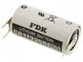 Battery: lithium; 2/3A,2/3R23,CR17335; 3V; 1800mAh; Ø17x33.5mm FDK BAT-CR17335-PCB