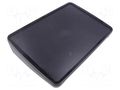 Enclosure: desktop; BoPad; X: 285mm; Y: 198mm; Z: 61mm; ABS; black BOPLA BOP10.1-PQ-9005H