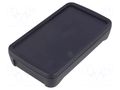 Enclosure: multipurpose; X: 75mm; Y: 130mm; Z: 26mm; BoPad; ABS; black BOPLA BOP500-9005H