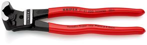 KNIPEX 61 01 200 Bolt End Cutting Nipper high lever transmission plastic coated black atramentized 200 mm 61 01 200