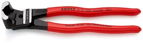 KNIPEX 61 01 200 Bolt End Cutting Nipper high lever transmission plastic coated black atramentized 200 mm 61 01 200 4003773033172