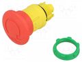 Switch: emergency stop; 22mm; Stabl.pos: 2; red; none; IP66; Pos: 2 SCHNEIDER ELECTRIC ZB5AS844